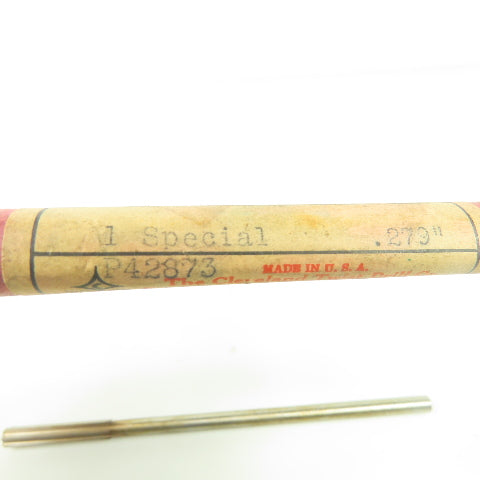 Cleveland Twist Drill Co. No. 634 6-Flute Straight Chucking Reamer .279" 6" OAL
