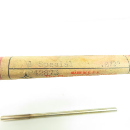 Cleveland Twist Drill Co. No. 634 6-Flute Straight Chucking Reamer .279" 6" OAL