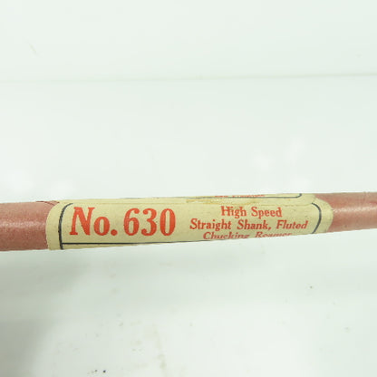Cleveland Twist Drill Co. No. 630 6-Flute Straight Chucking Reamer 17/64" 6" OAL