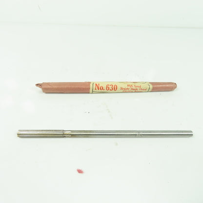 Cleveland Twist Drill Co. No. 630 6-Flute Straight Chucking Reamer 17/64" 6" OAL