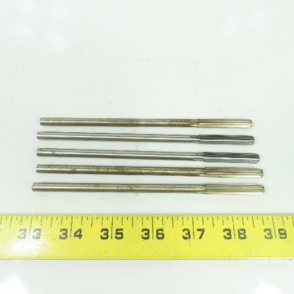 6-Flute Straight Chucking Reamer 17/64" 6" OAL Lot Of 5