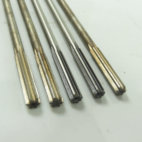 6-Flute Straight Chucking Reamer 17/64" 6" OAL Lot Of 5