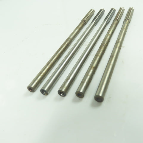 6-Flute Straight Chucking Reamer 17/64" 6" OAL Lot Of 5