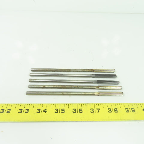 6-Flute Straight Chucking Reamer 17/64" 6" OAL Lot Of 5