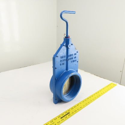 Tate Jones B1771 6" NPT Threaded Manual Slide Blast Gate Valve