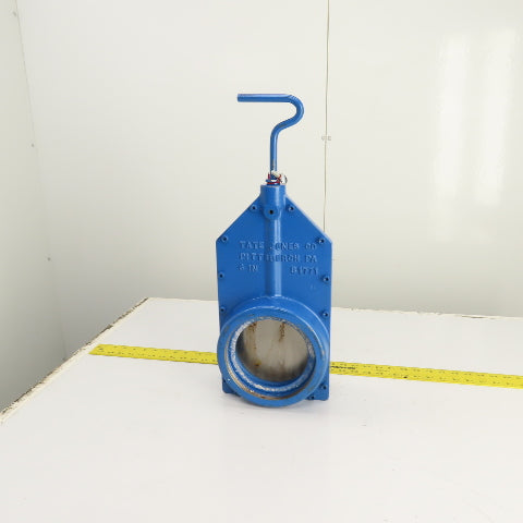Tate Jones B1771 6" NPT Threaded Manual Slide Blast Gate Valve