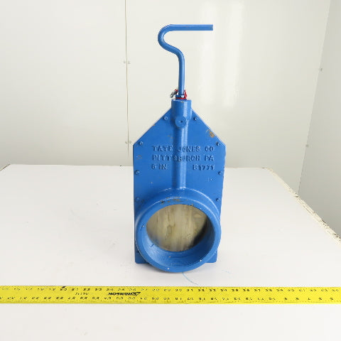 Tate Jones B1771 6" NPT Threaded Manual Slide Blast Gate Valve