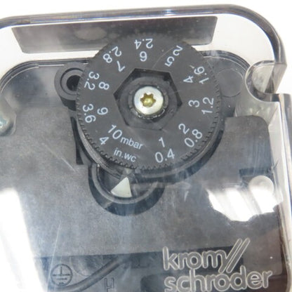 Krom Schroder DG10T 0.4-4" WC 8.5PSI Gas Pressure Switch