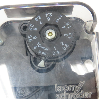 Krom Schroder DG10T 0.4-4" WC 8.5PSI Gas Pressure Switch