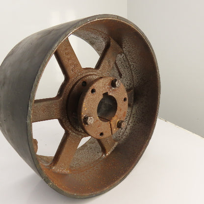 TB Woods RRX 12" x 6-3/8" Standard Duty Crowned Face Drum Drive Pulley Flat Belt