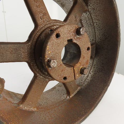 TB Woods RRX 12" x 6-3/8" Standard Duty Crowned Face Drum Drive Pulley Flat Belt