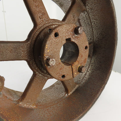 TB Woods RRX 12" x 6-3/8" Standard Duty Crowned Face Drum Drive Pulley Flat Belt