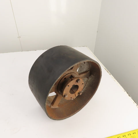 TB Woods RRX 12" x 6-3/8" Standard Duty Crowned Face Drum Drive Pulley Flat Belt