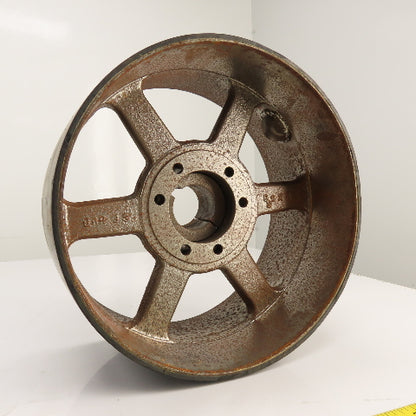 TB Woods RRX 12" x 6-3/8" Standard Duty Crowned Face Drum Drive Pulley Flat Belt