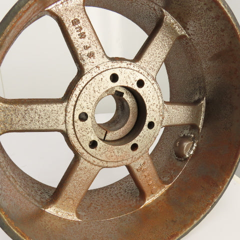 TB Woods RRX 12" x 6-3/8" Standard Duty Crowned Face Drum Drive Pulley Flat Belt