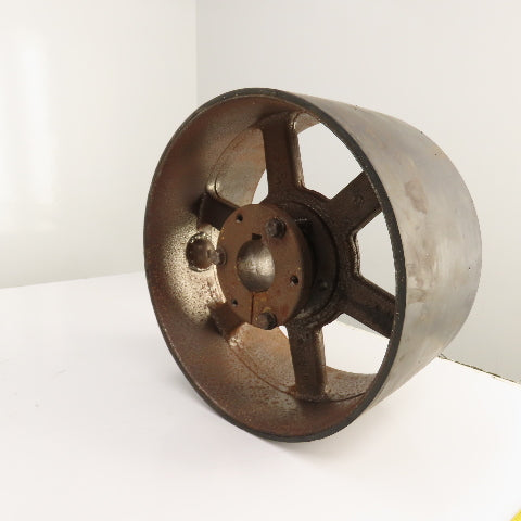 TB Woods RRX 12" x 6-3/8" Standard Duty Crowned Face Drum Drive Pulley Flat Belt