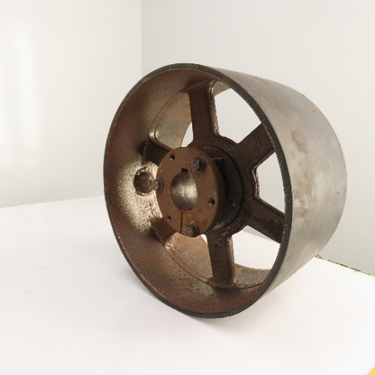 TB Woods RRX 12" x 6-3/8" Standard Duty Crowned Face Drum Drive Pulley Flat Belt