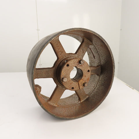 TB Woods RRX 12" x 6-3/8" Standard Duty Crowned Face Drum Drive Pulley Flat Belt