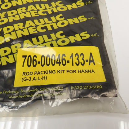 Hydraulic Connections Inc. 706-00046-133-A Rod Packing Kit For Hanna Cylinder