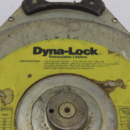 Dyna-Lock Type 22 Self Retractable Lifeline Fall Safety 70'