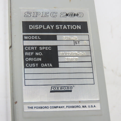 Foxboro SCDA-S1 Micro Spec 200 Display Station Controller ST B