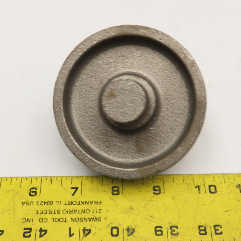 3-1/2" OD x 1-1/4" Wide Cast Iron 7/8" Integrated Axle Roller