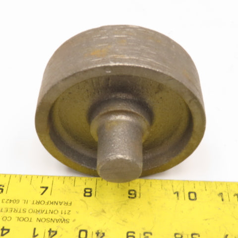 3-1/2" OD x 1-1/4" Wide Cast Iron 7/8" Integrated Axle Roller