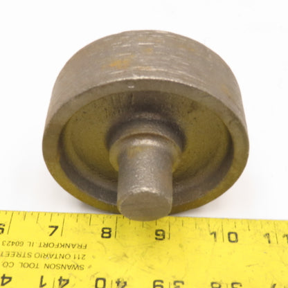 3-1/2" OD x 1-1/4" Wide Cast Iron 7/8" Integrated Axle Roller