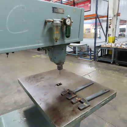 Onsrud W-1124 24" Throat Over Arm Pin Horn Router 230V 3Ph 7.5HP Tested