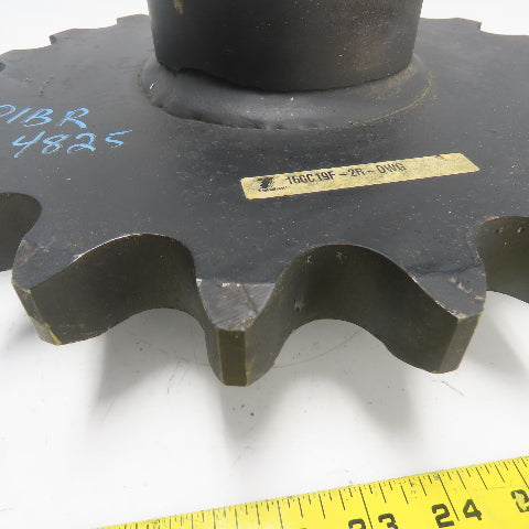 Tsubaki 160C19F-2R-DWG 13" OD Roller Chain Sprocket 19-Tooth 2-15/16" Bore