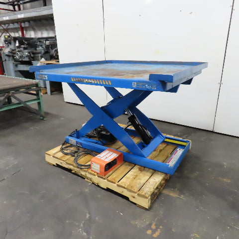 Bishamon L3K-4848 48 x 48" 3000LB Electric-Hydraulic Scissor Lift Table 120V 1PH