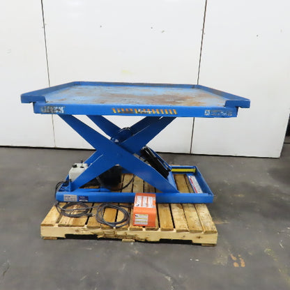 Bishamon L3K-4848 48 x 48" 3000LB Electric-Hydraulic Scissor Lift Table 120V 1PH