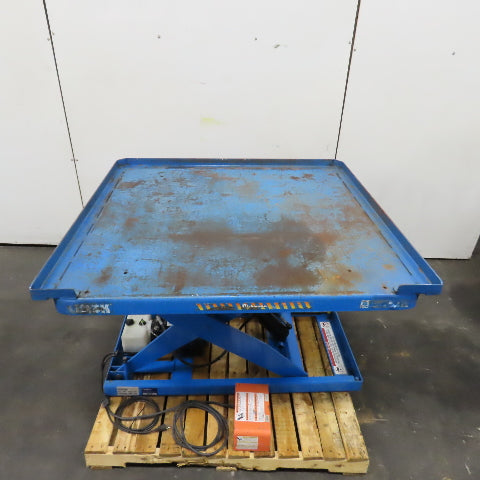 Bishamon L3K-4848 48 x 48" 3000LB Electric-Hydraulic Scissor Lift Table 120V 1PH