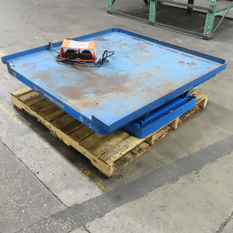 Bishamon L3K-4848 48 x 48" 3000LB Electric-Hydraulic Scissor Lift Table 120V 1PH
