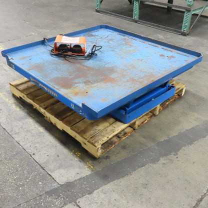 Bishamon L3K-4848 48 x 48" 3000LB Electric-Hydraulic Scissor Lift Table 120V 1PH