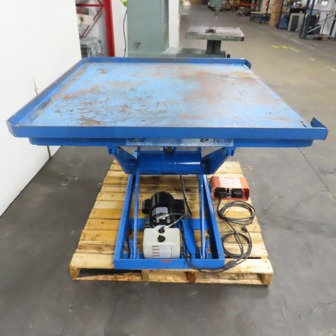 Bishamon L3K-4848 48 x 48" 3000LB Electric-Hydraulic Scissor Lift Table 120V 1PH