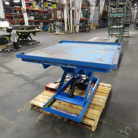 Bishamon L3K-4848 48 x 48" 3000LB Electric-Hydraulic Scissor Lift Table 120V 1PH