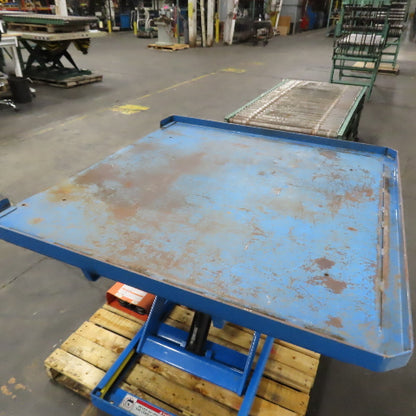 Bishamon L3K-4848 48 x 48" 3000LB Electric-Hydraulic Scissor Lift Table 120V 1PH