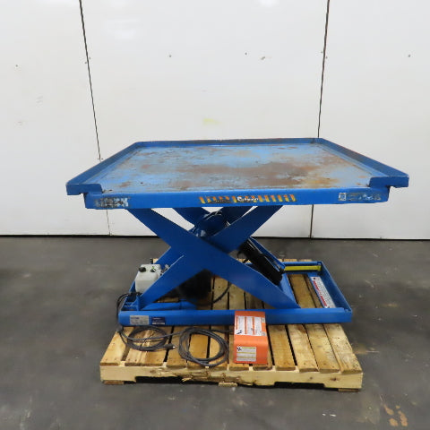 Bishamon L3K-4848 48 x 48" 3000LB Electric-Hydraulic Scissor Lift Table 120V 1PH