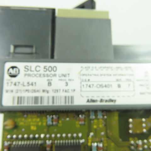 Allen Bradley 1747-L541 Ser B Rev 3 5/04 Processor Unit W/1747-OS401 Ser B FRN 7