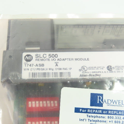 Allen Bradley 1747-ASB Ser A SLC 500 Remote I/O Adapter Module (REMANUFACTURED)