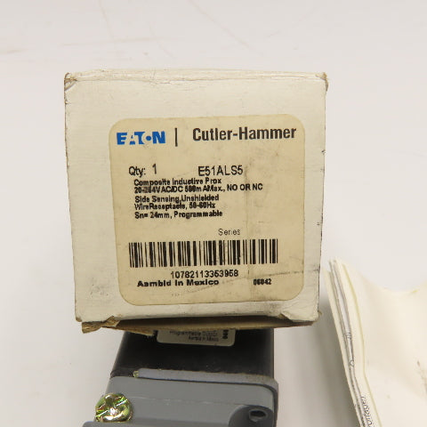 Cutler Hammer E51ALS5 Inductive Proximity Sensor 20-264V AC/DC