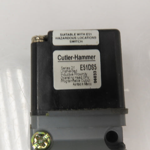 Cutler Hammer E51ALS5 Inductive Proximity Sensor 20-264V AC/DC
