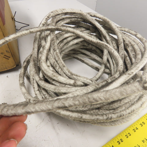 Taofibre SRG-038 Ceramic Fiber Braid Rope W/ Glass Insert 88' Long 3/8" Thick