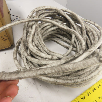 Taofibre SRG-038 Ceramic Fiber Braid Rope W/ Glass Insert 88' Long 3/8" Thick