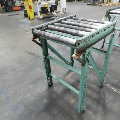 Roach 29" x 35" Heavy Steel Roller Gravity Conveyor 2.5" OD 26" BF 6" Centers