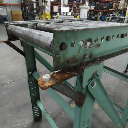 Roach 29" x 35" Heavy Steel Roller Gravity Conveyor 2.5" OD 26" BF 6" Centers