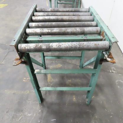 Roach 29" x 35" Heavy Steel Roller Gravity Conveyor 2.5" OD 26" BF 6" Centers