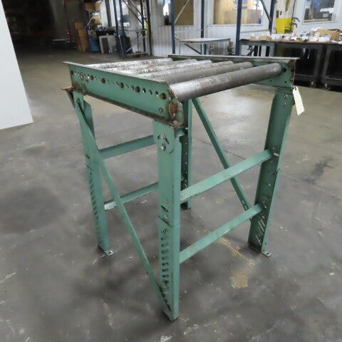 Roach 29" x 35" Heavy Steel Roller Gravity Conveyor 2.5" OD 26" BF 6" Centers