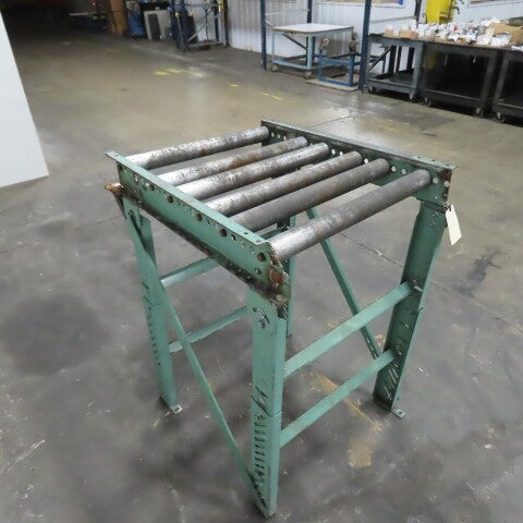 Roach 29" x 35" Heavy Steel Roller Gravity Conveyor 2.5" OD 26" BF 6" Centers